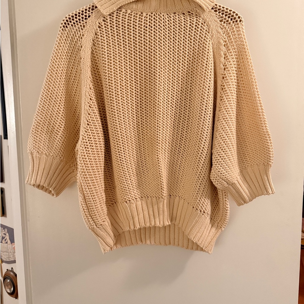 Misha And Puff Cream Cowl Neck Sweater